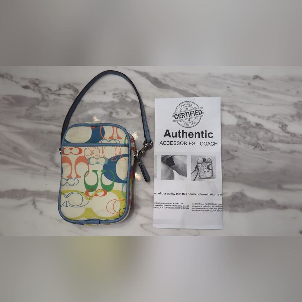Coach Monogram Wristlet with Certificate of Authenticity